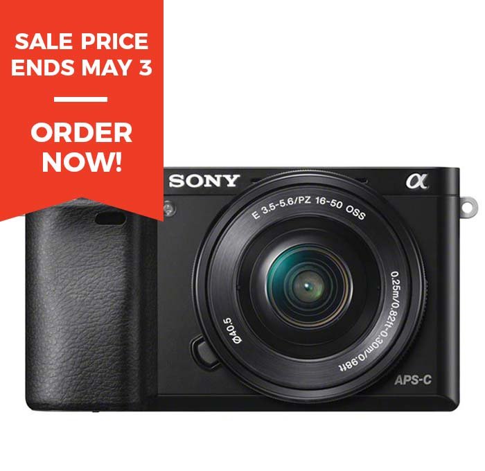 Sony Alpha a6000 Black with E PZ 16-50mm OSS Lens