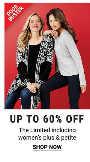 Doorbuster - Up to 60% off The Limited including women's plus & petite. Shop Now.