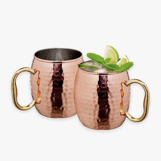 EXCLUSIVELY OURS℠ Godinger Hammered Copper Moscow Mule Mugs (Set of 2)