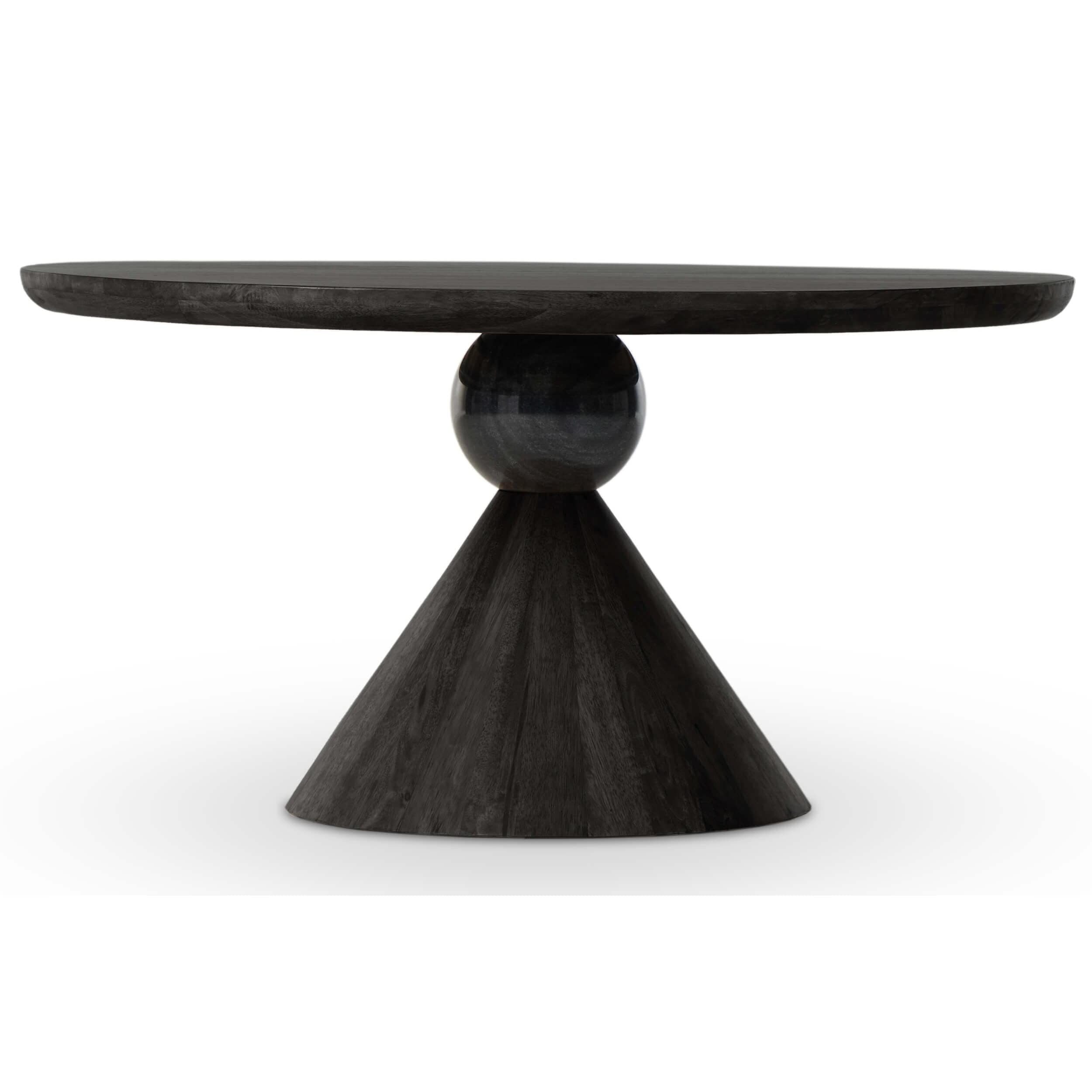 Image of Bibianna Dining Table, Worn Black