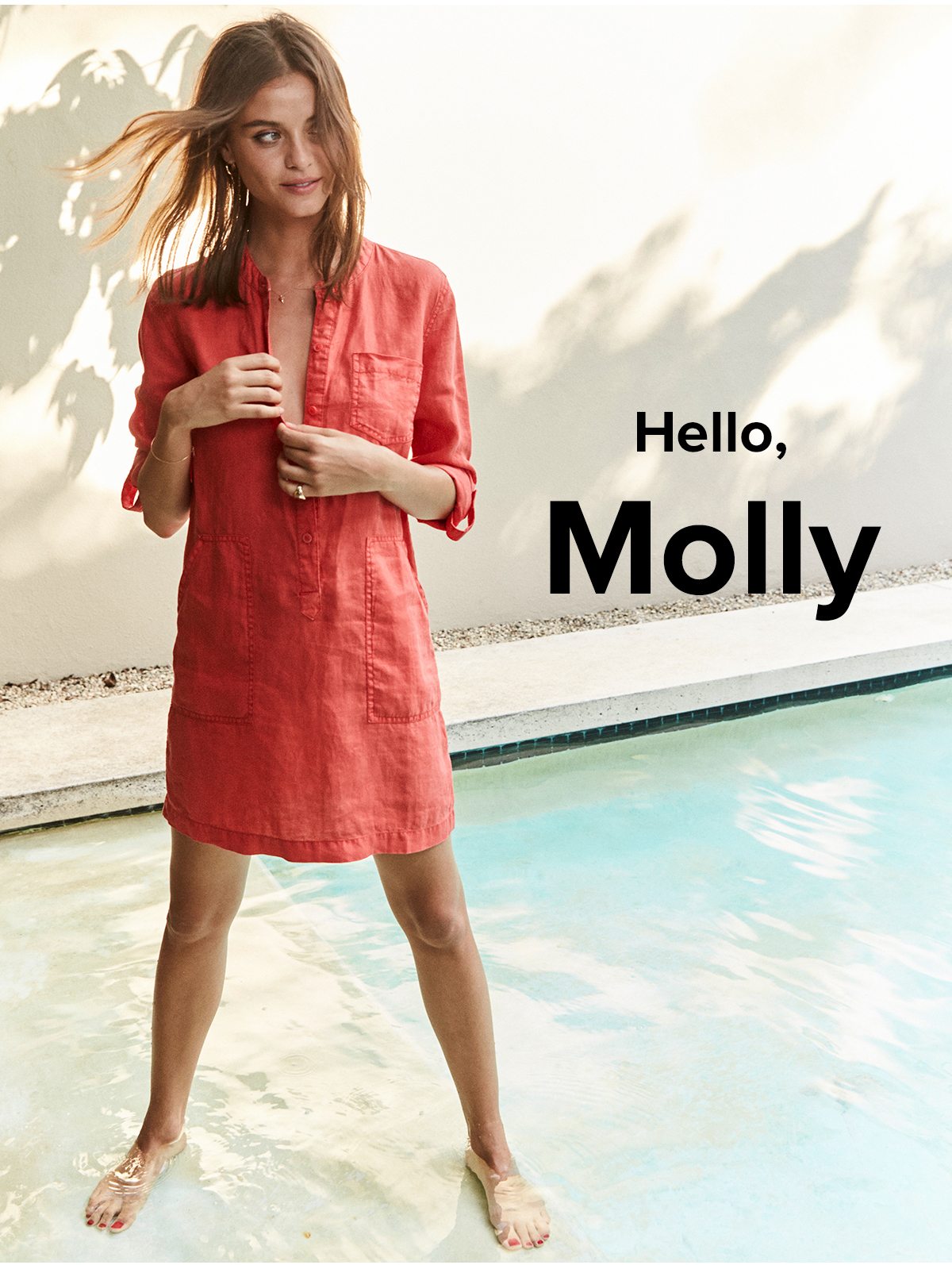 michael stars molly linen dress