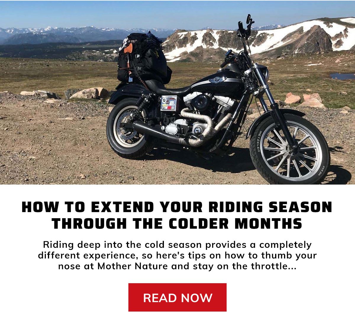 How to extend your riding season through the colder months