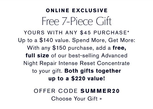Free 7-Piece Gift | Choose Yours Now