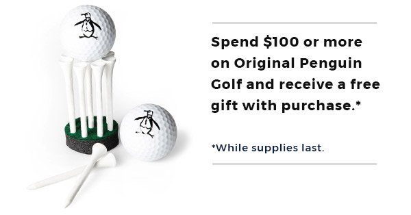 Original Penguin Golf Gift With Purchase