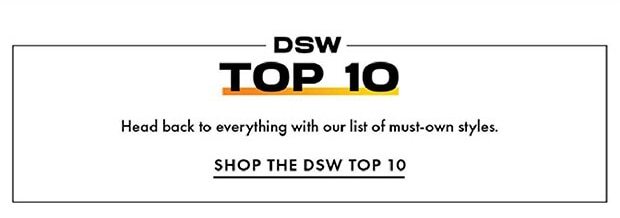 SHOP THE DSW TOP 10