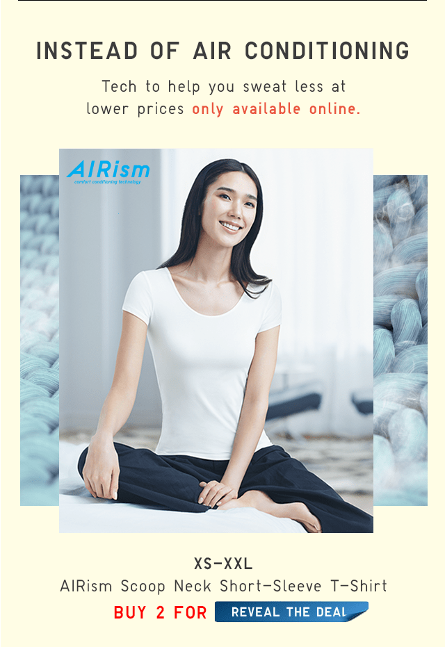 BODY9 - WOMEN AIRISM SCOOP NECK SHORT-SLEEVE T-SHIRTS