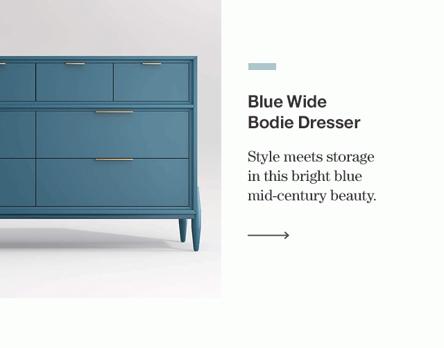 Blue Wide Bodie Dresser