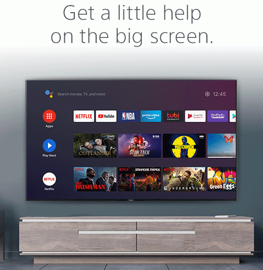 Get a little help on the big screen. | "Hey Google, dim the lights"