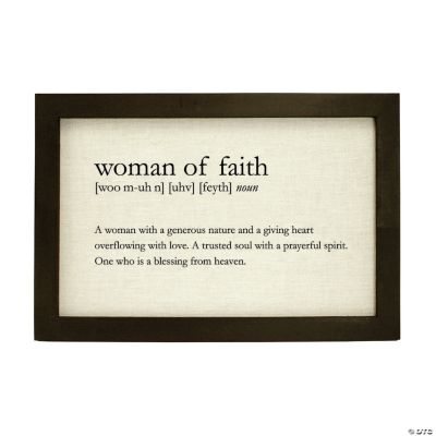 Woman of Faith Definition Print