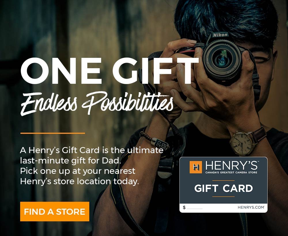 Henry's Gift Cards - The ultimate last minute gift for Dad!