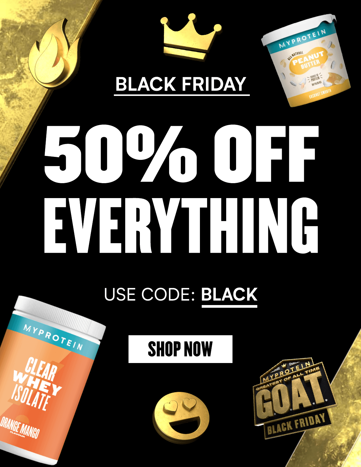 Black Friday - 50% off EVERYTHING