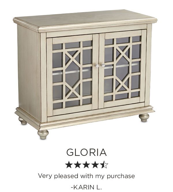Gloria - Very pleased with my purchase - KARIN L