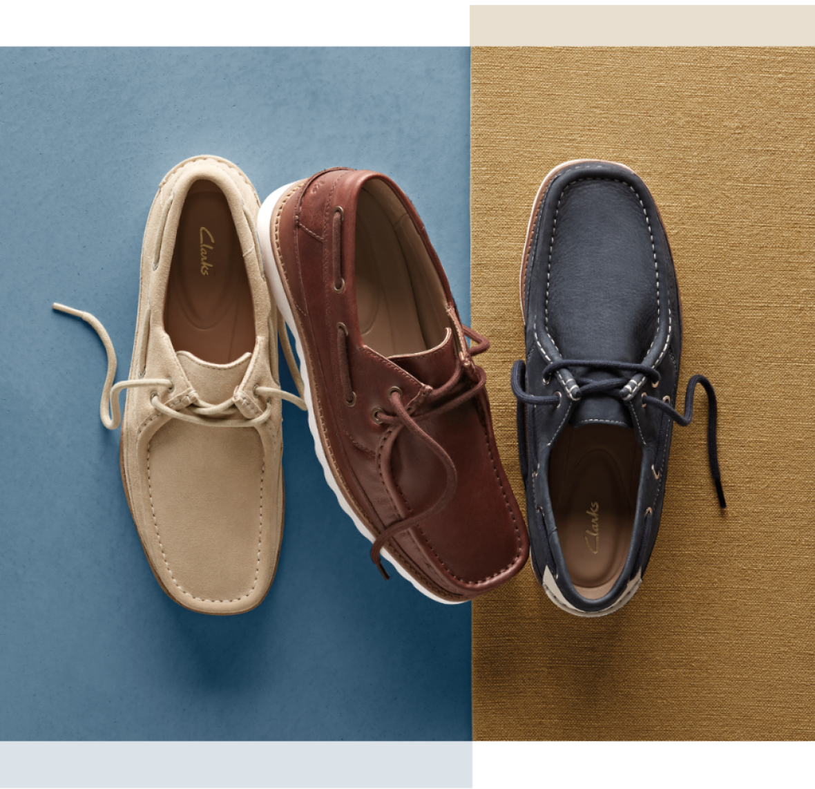mens boat shoes Durleigh Sail in 3 colours links to search results page