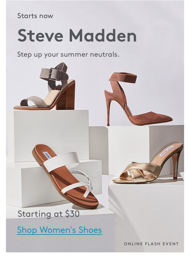 The Steve Madden Event starts now 