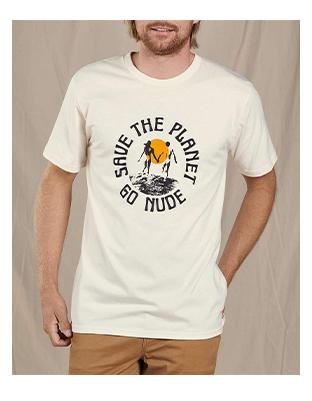 Save the Planet Go Nude Tee