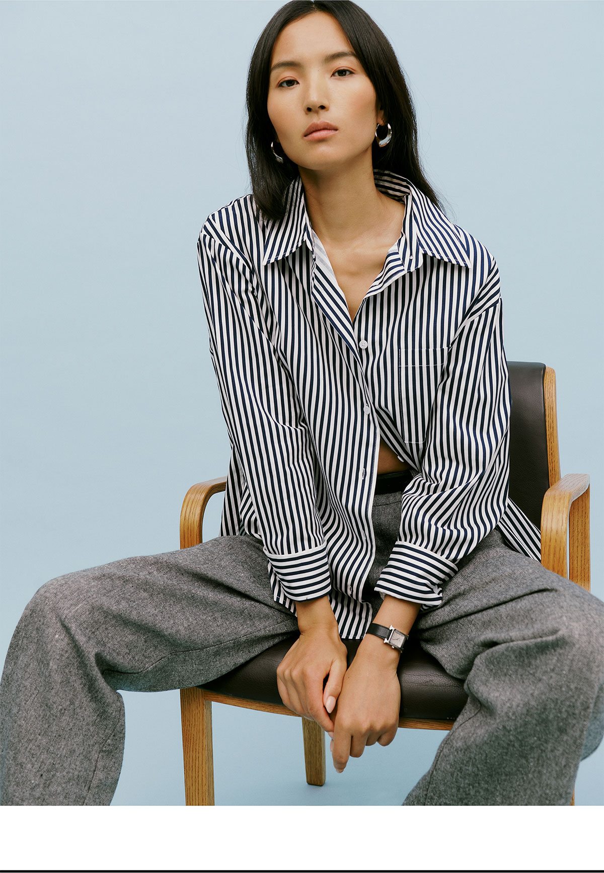 Will Oversized Shirt Wednesday Stripe