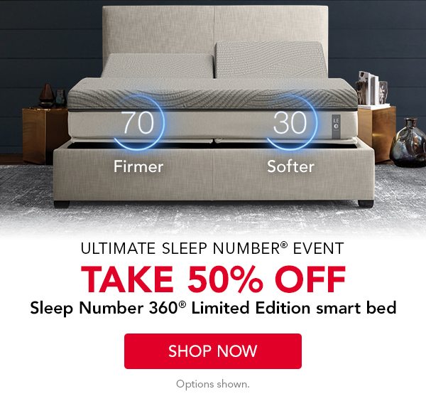 Take 50% off Limited Edition smart bed | shop now