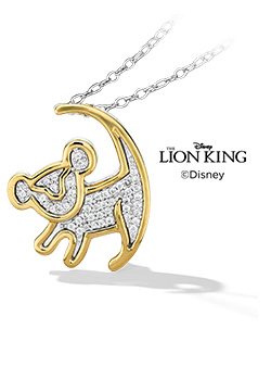 Disney Treasures Lion King Diamond Necklace