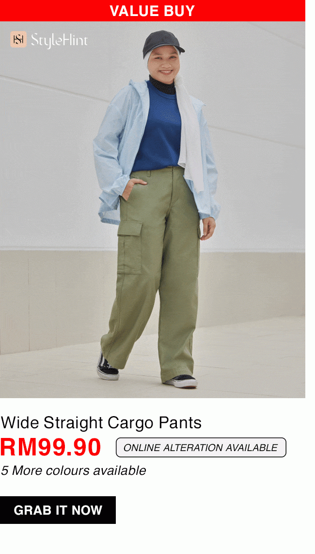 Wide Straight Cargo Pants