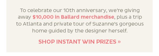 Shop Instant Win Prizes