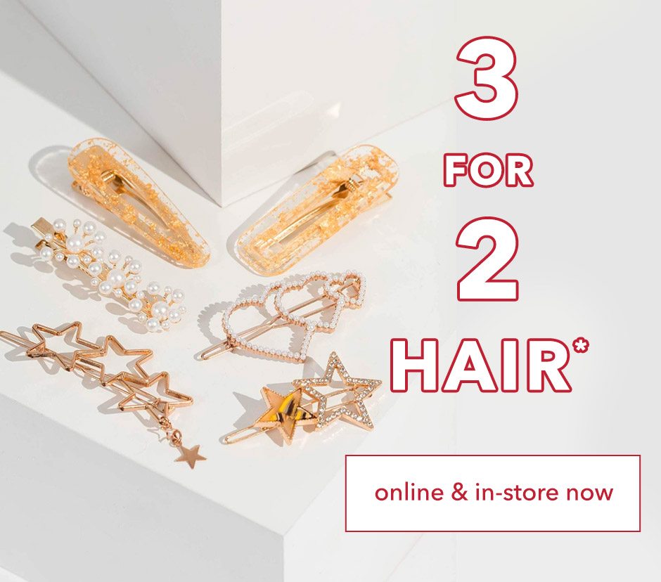 3 for 2 Hair Accessories!