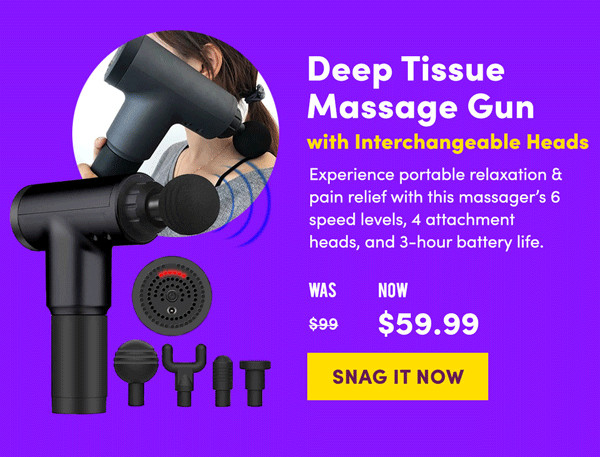 Deep Tissue Massage Gun | Snag It Now