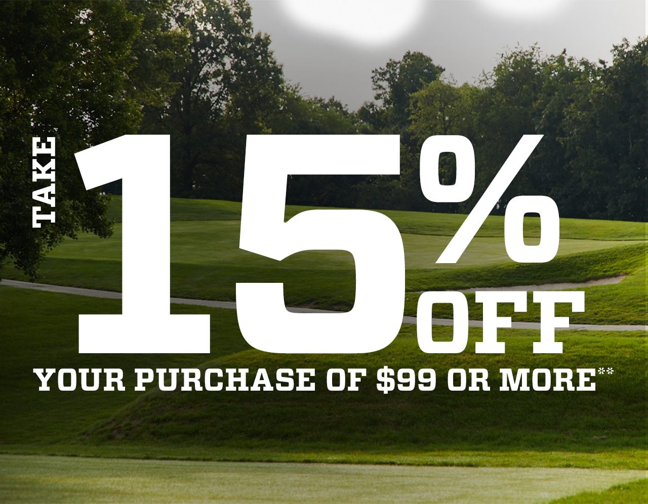 Take 15% off Your Purchase of $99 or More.