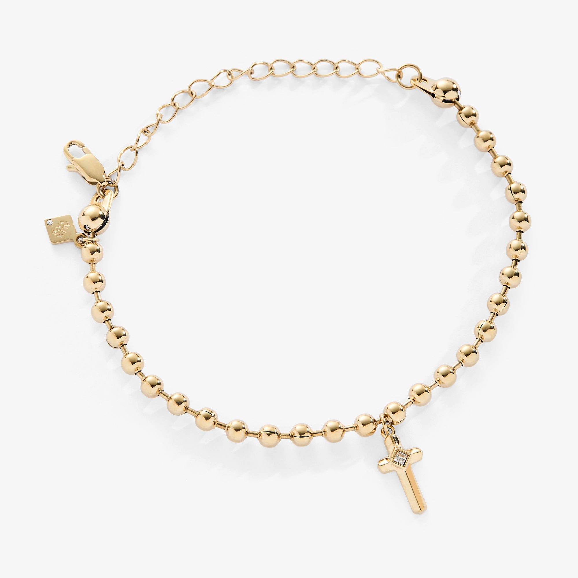 Image of Cross Ball Chain Bracelet