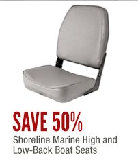 Shoreline Marine High and Low-Back Boat Seats