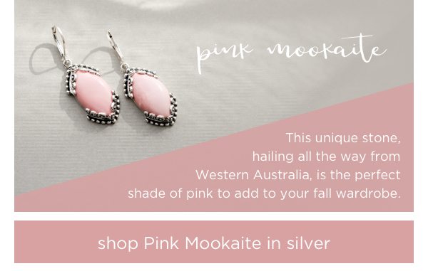 Shop pink mookaite jewelry in silver