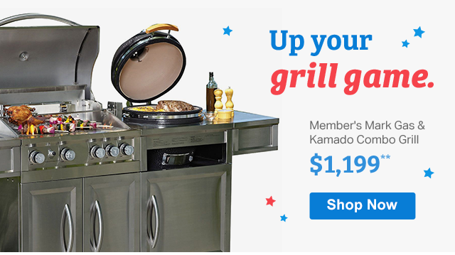 Member's mark gas outlet & kamado combo grill