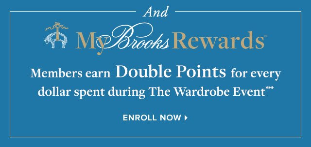 MY BROOKS REWARDS | ENROLL NOW