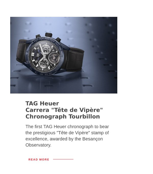 TAG Heuer Carrera Tête de Vipère Chronograph Tourbillon Chronometer 