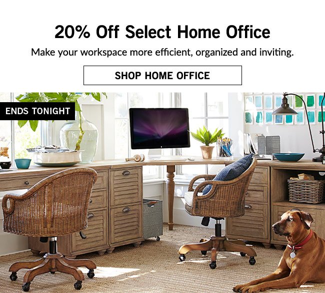 20% Off Select Home Office