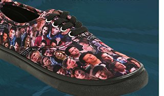 Supernatural Faces Lace-Up Sneakers