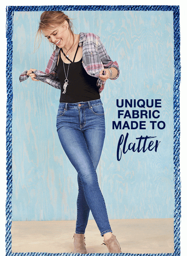 Unique fabric made to flatter. Unbelievable stretch. Mesh front pockets that hold you in ...but never hold you back. Even more on maurices.com