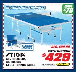 Stiga XTR Indoor/Outdoor Table Tennis Table