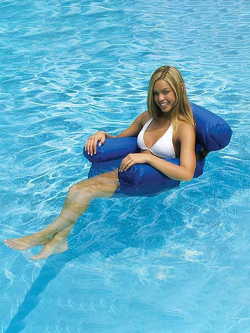 Summer Inflatable Foldable Floating Row Swimming Pool Water Hammock Air Mattresses Bed Beach Water Sports Loungerx Chair