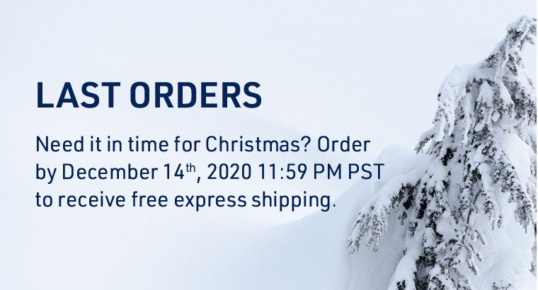 LAST ORDERS | Need it in time for Christmas? Order by December 14th, 2020 11:59 PM PST to receive free express shipping.