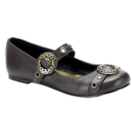 Steampunk Flats with Gear Buckles