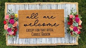 Tiger King Carole Baskin Doormat