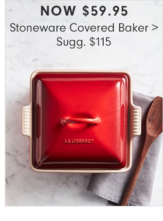 NOW $59.95 - Stoneware Covered Baker