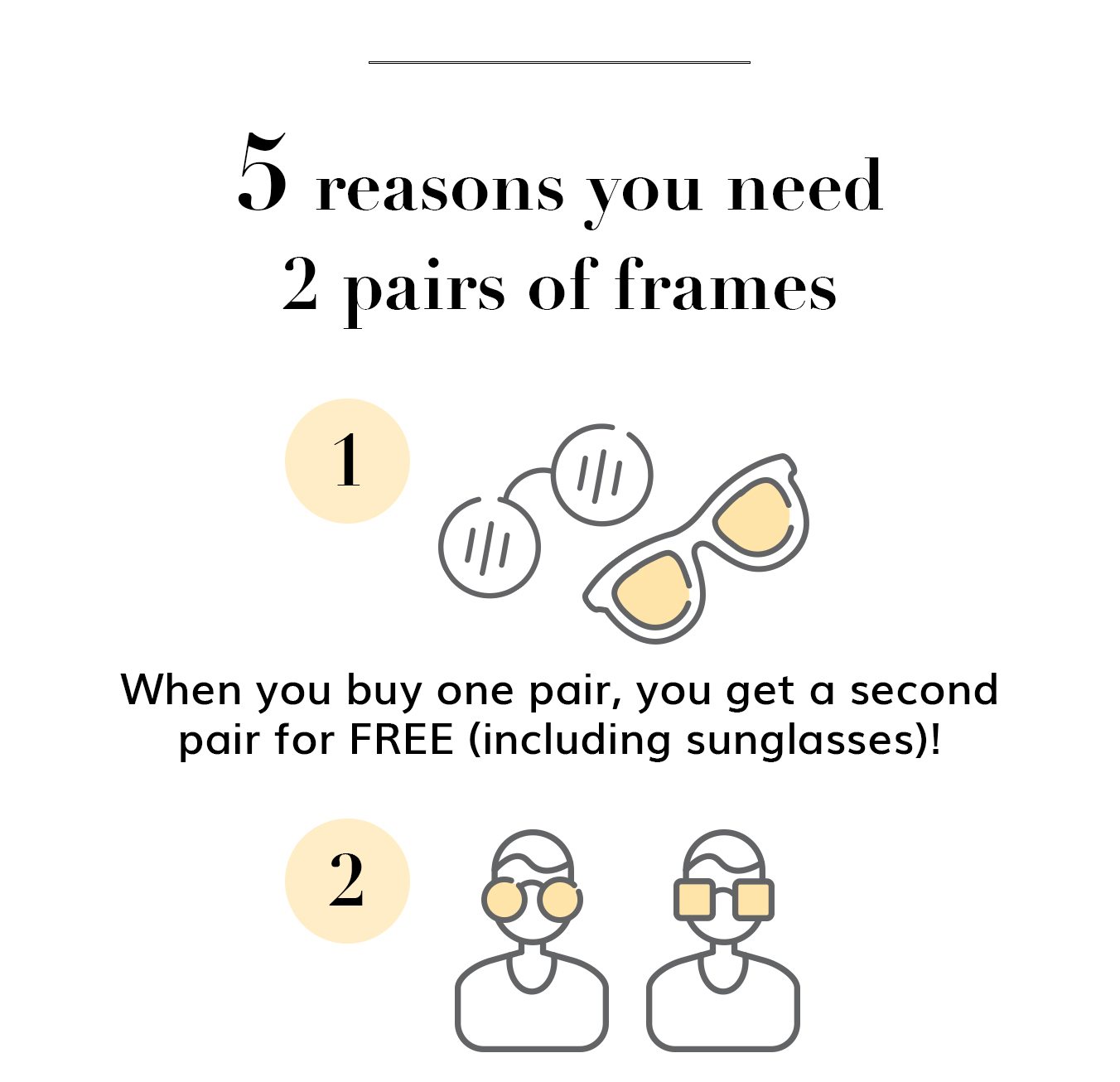 5 reasons you need 2 pairs of frames