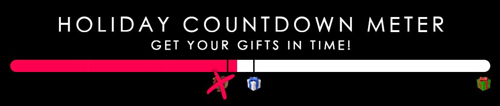 Holiday countdown meter - Get your gifts in time!