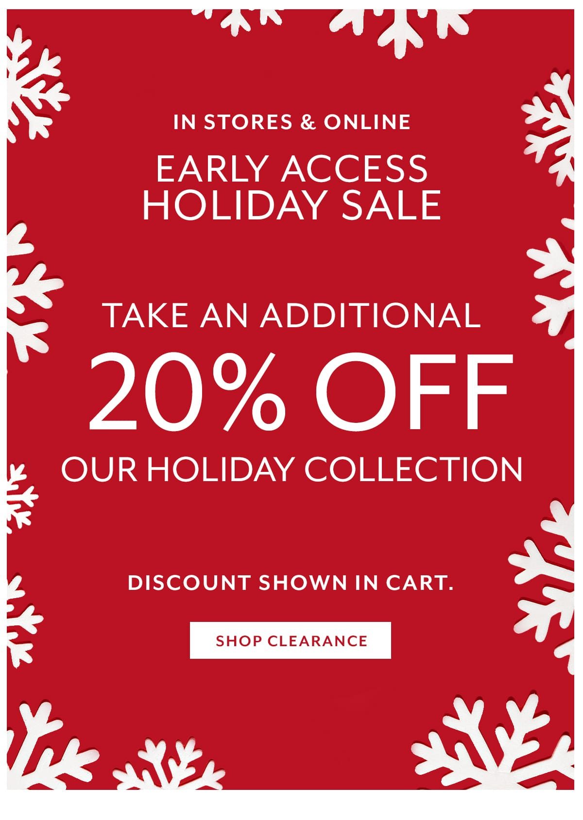 20% Off Sale
