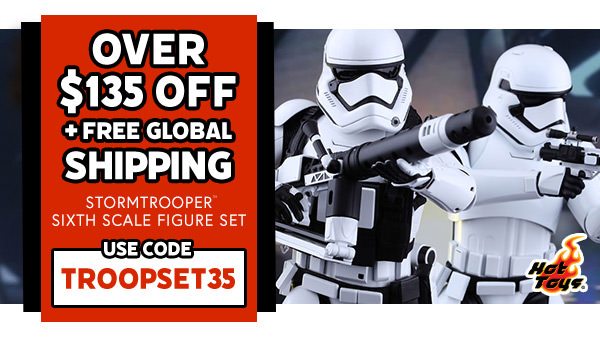 OVER $135.00 OFF & FREE GLOBAL SHIPPING! - Stormtrooper Sixth Scale Figure Set - USE CODE: TROOPSET35