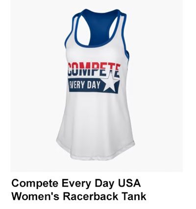 Compete Every Day USA Women's Racerback Tank