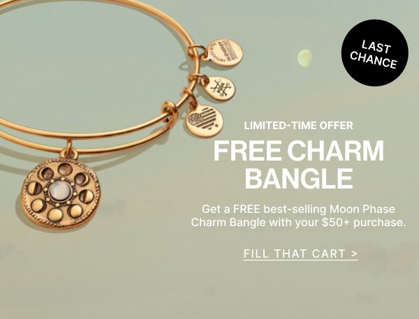 Free Charm Bangle Ends Tonight | Shop Now