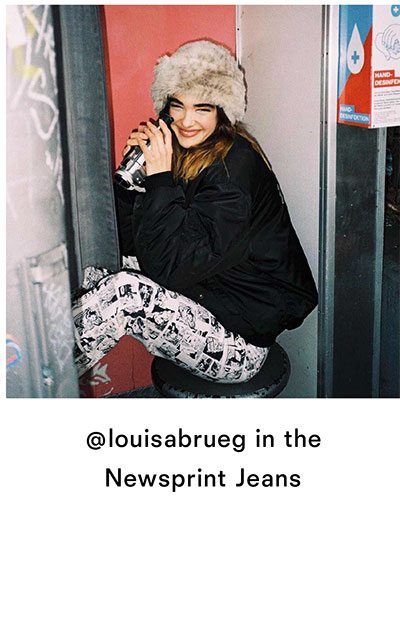 Newsprint Jean