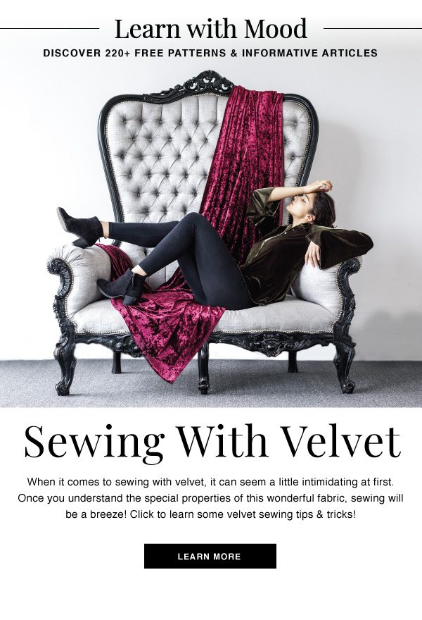 SEWING WITH VELVET